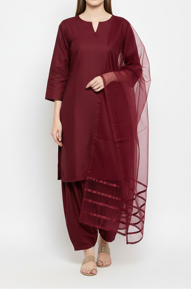 3Pcs Farshi Shalwar Suit