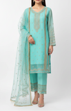 3Pcs Heavy Embroidered Suit
