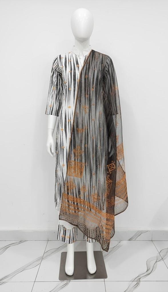 3Pcs Tie-Dye Printed Long