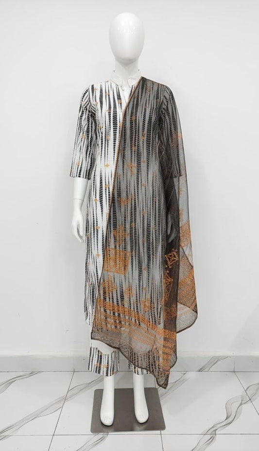 3Pcs Tie-Dye Printed Long