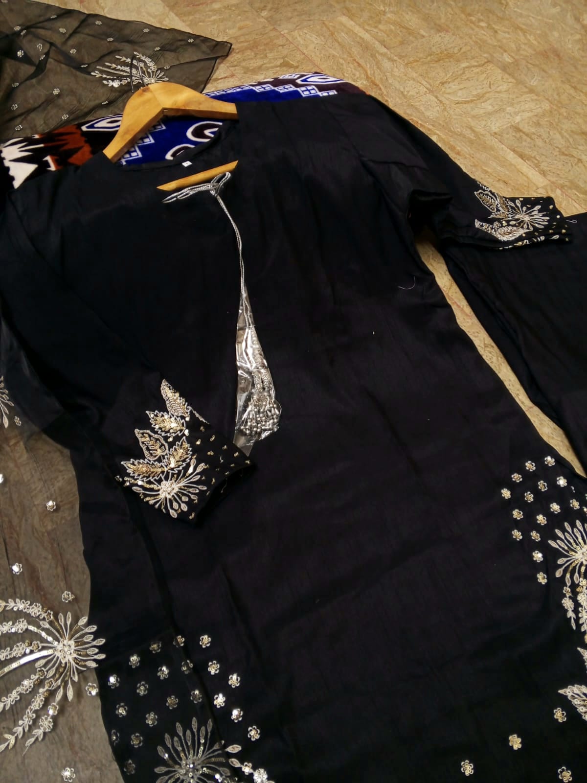3 Piece Embroidered Suit