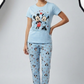 3 Piece Printed Night Suit Set
