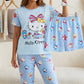 3 Piece Printed Night Suit Set