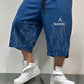 3 Quarter Fire Printed Baggy Short