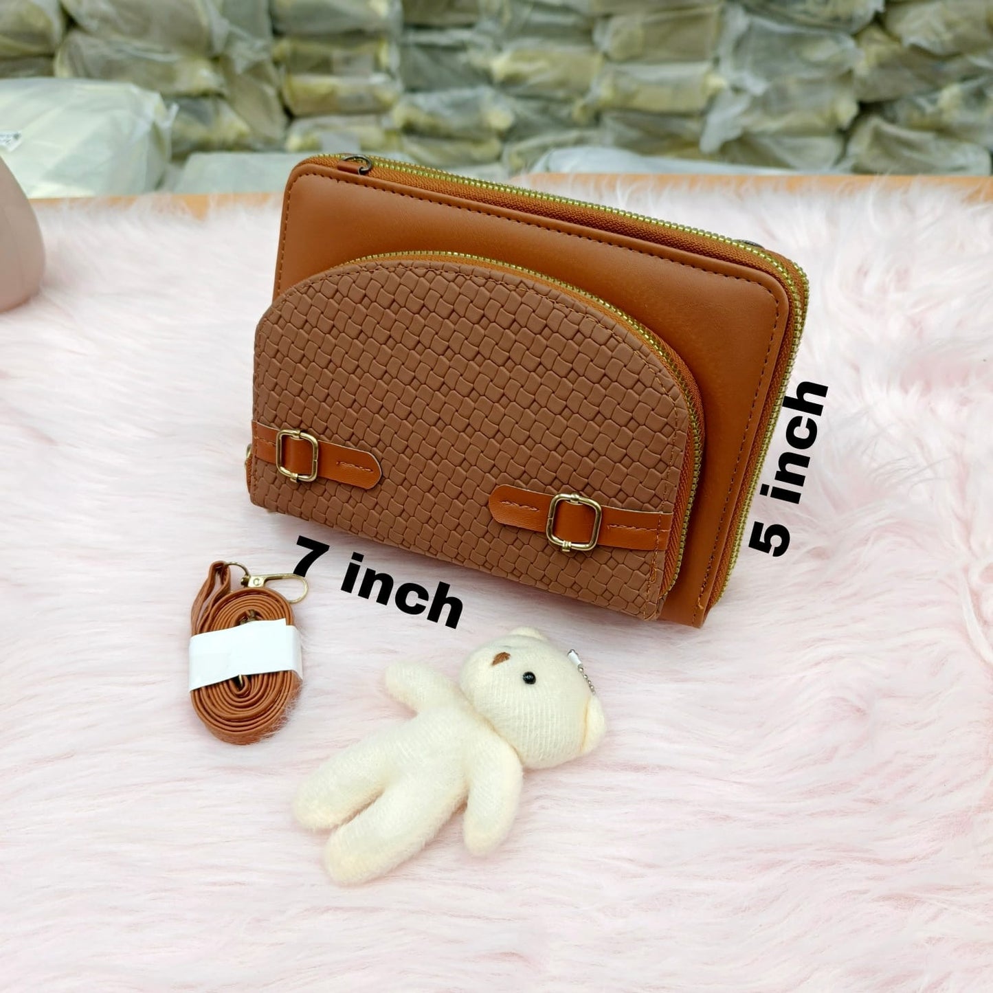 3 Zipper Crossbody Bag