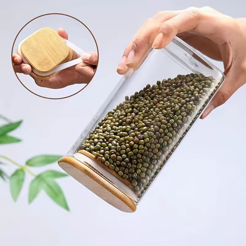 3pcs Glass Jar Set