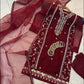 3 Pcs embriodered long shirt