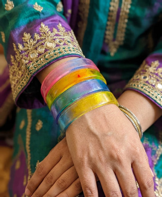 4-Piece Jelly Bangles Set