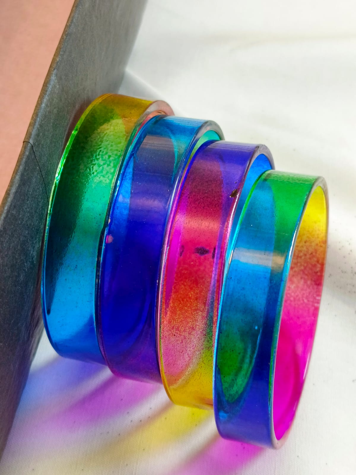 4-Piece Jelly Bangles Set