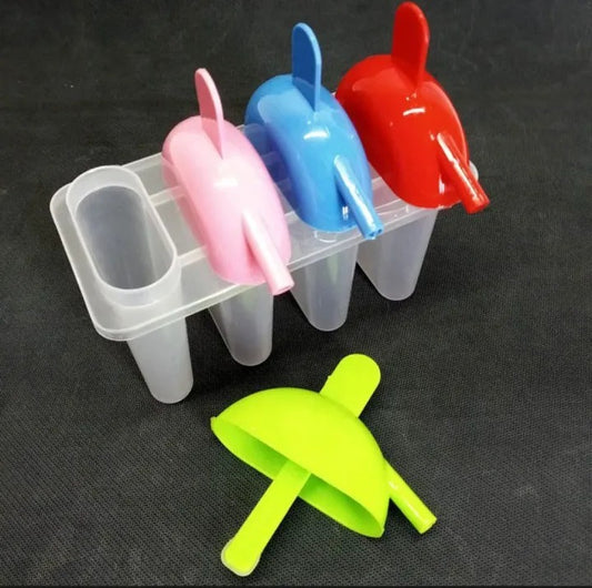 4 Pc Ice Lolly Mold Set