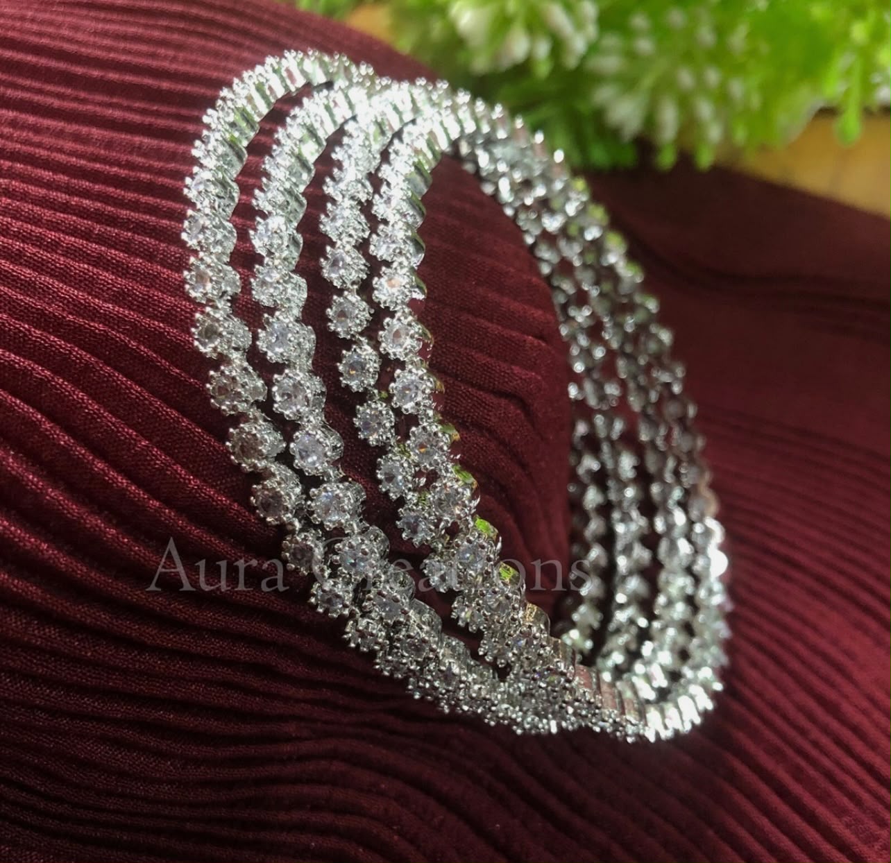 4Pcs Indian Zircon Bangles