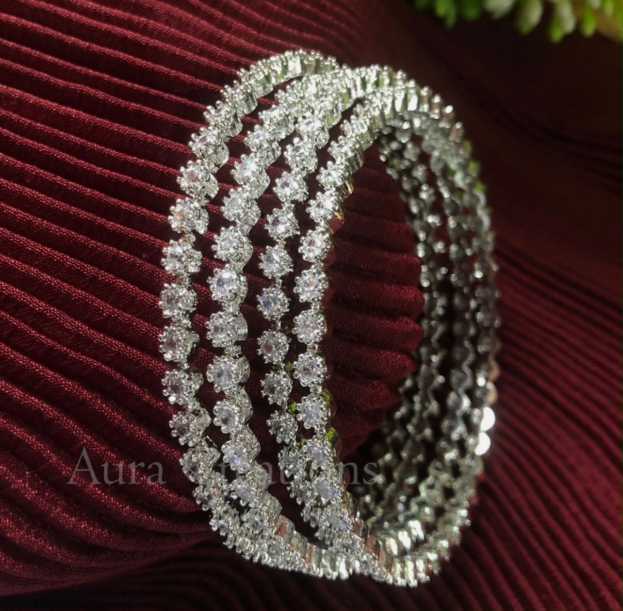 4Pcs Indian Zircon Bangles