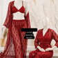 4 Piece Bridal Night Suit