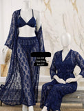 4 Piece Bridal Night Suit