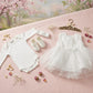 4pcs Newborn Fancy Frock Set