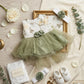 4pcs Newborn Fancy Frock Set