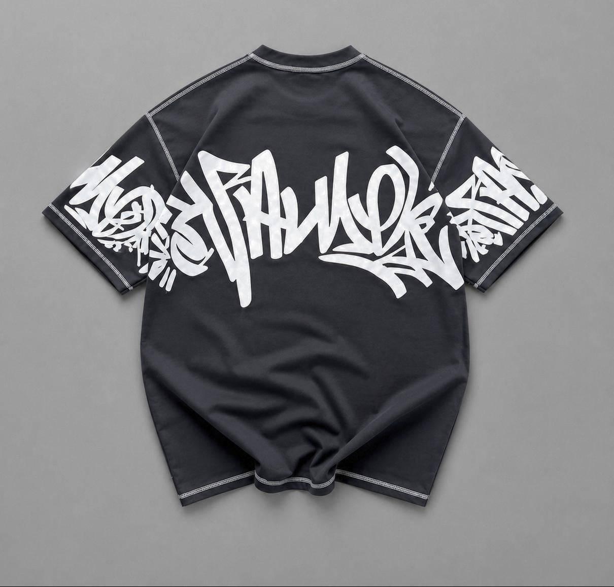 5 Threads Embossed Printed T-Shirt