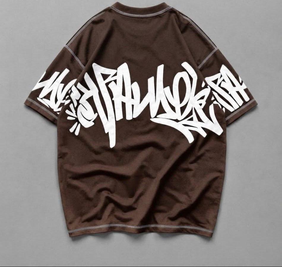 5 Threads Embossed Printed T-Shirt