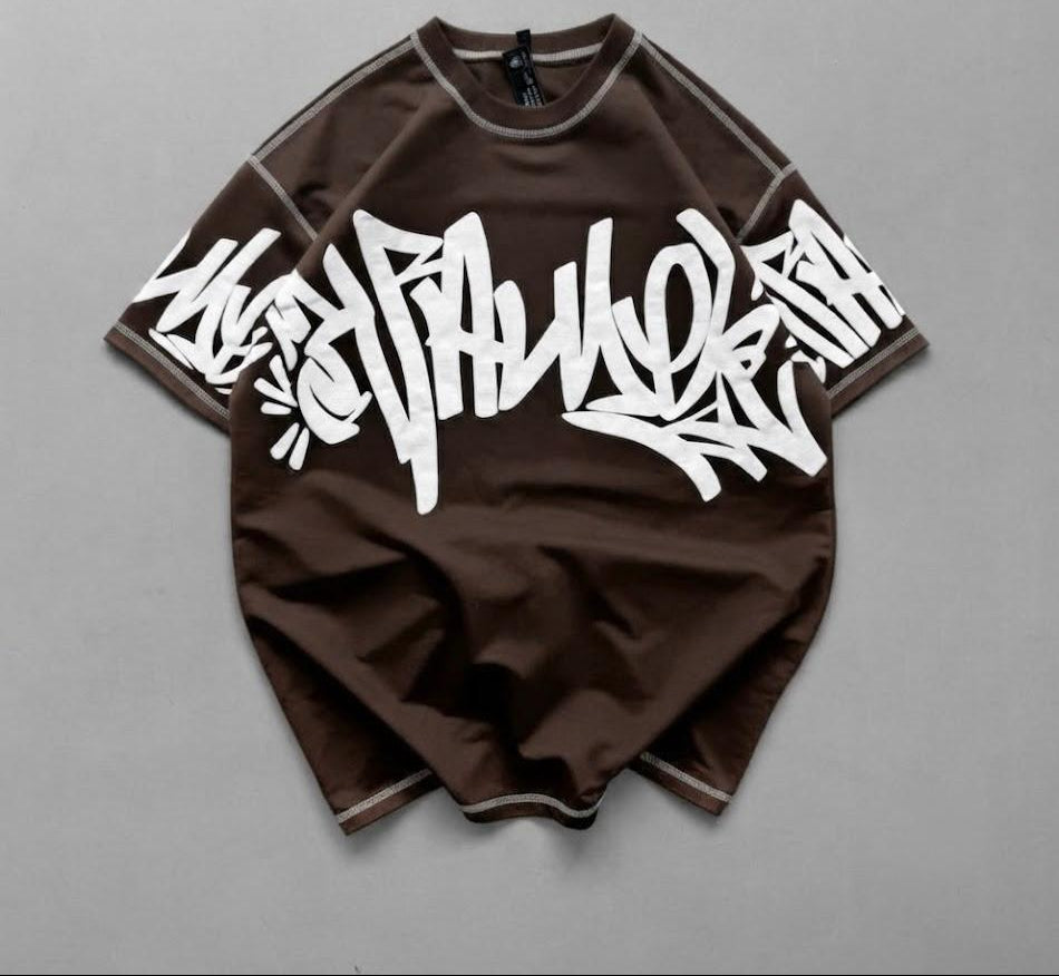 5 Threads Embossed Printed T-Shirt