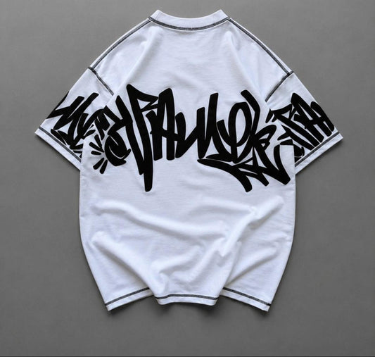 5 Threads Embossed Printed T-Shirt