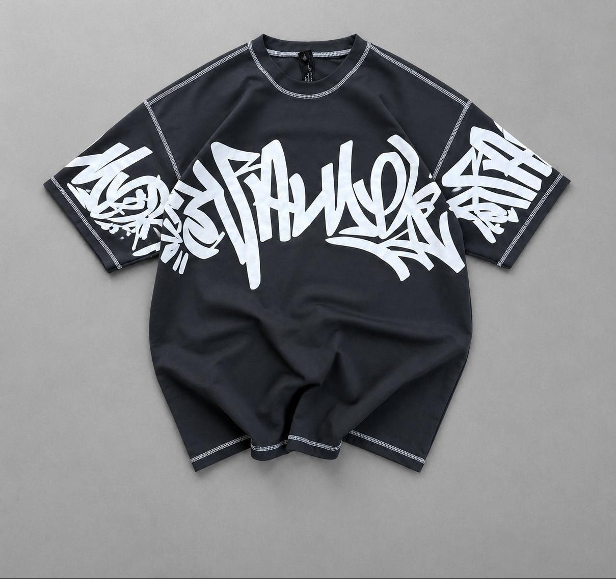 5 Threads Embossed Printed T-Shirt