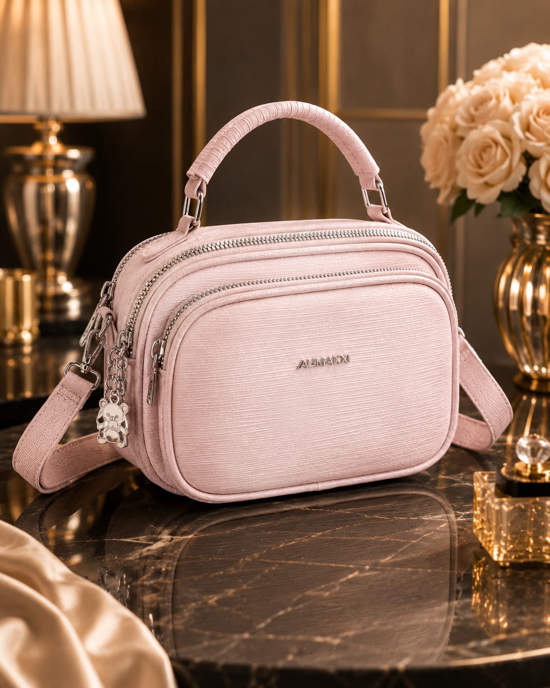 5 Zipper Cross Body Bag