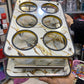 6-Hole Glass Serving Tray