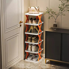 Cross Style 6 Layer Shoe Rack