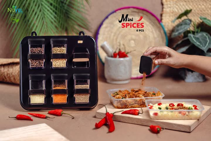 6 in 1 Mini Crystal Spice Jar