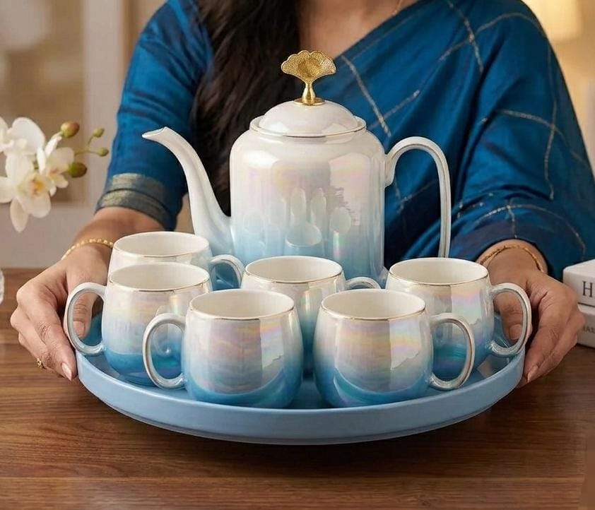8-Piece Ceramic Tea Set
