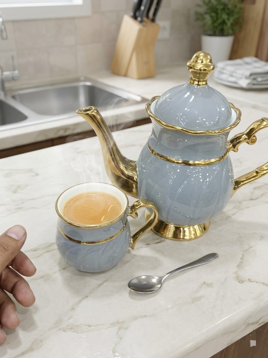 8Pcs Ceramic Tea Set
