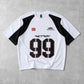 99 Printed Panel Drop Shoulder T-Shirt