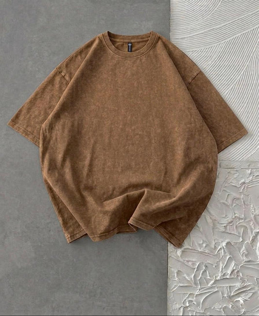 Acid Wash Drop Shoulder T-Shirt