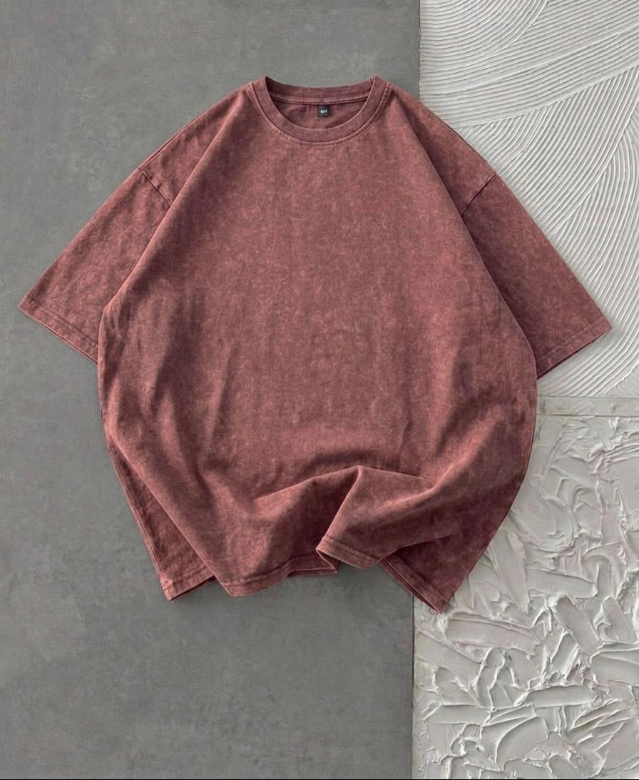 Acid Wash Drop Shoulder T-Shirt
