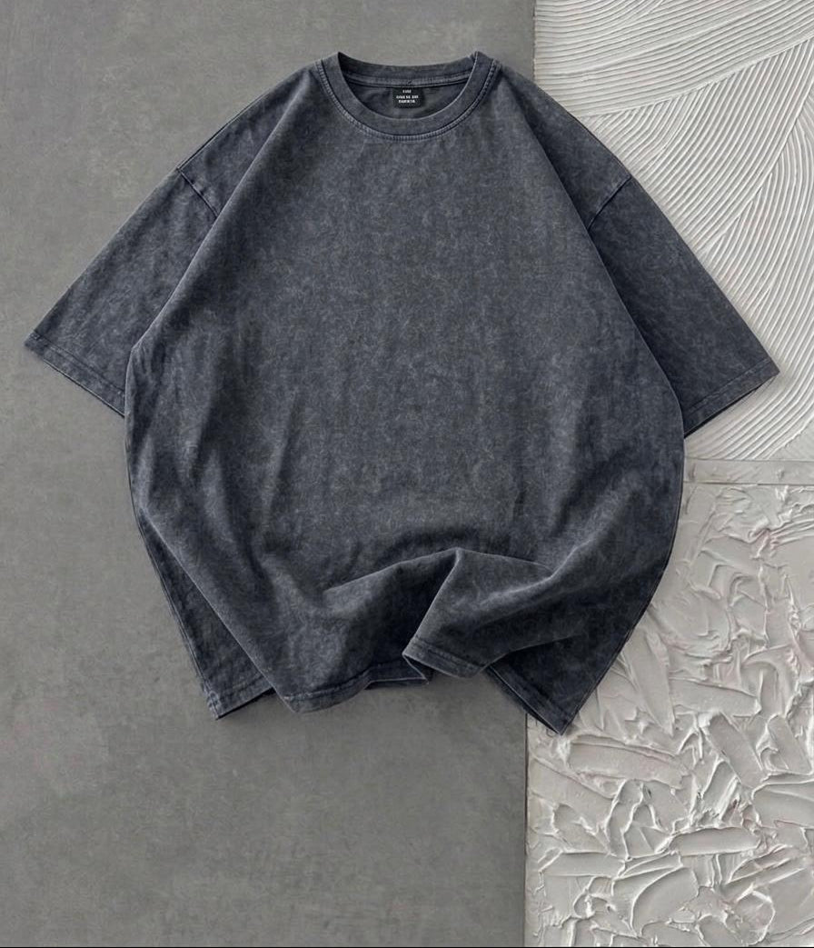 Acid Wash Drop Shoulder T-Shirt