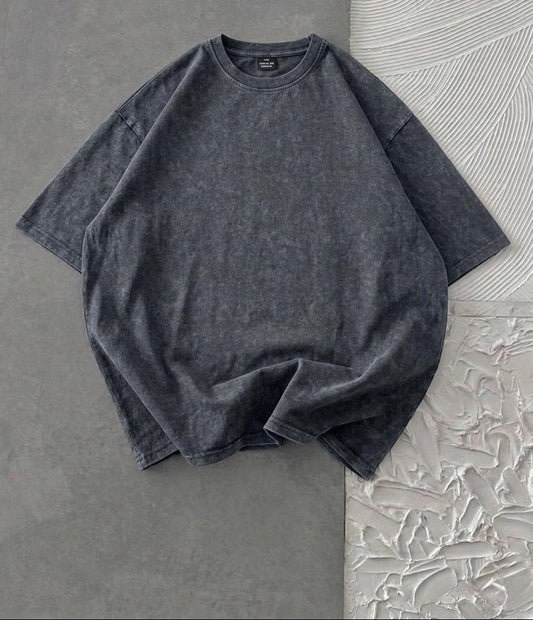Acid Wash Drop Shoulder T-Shirt
