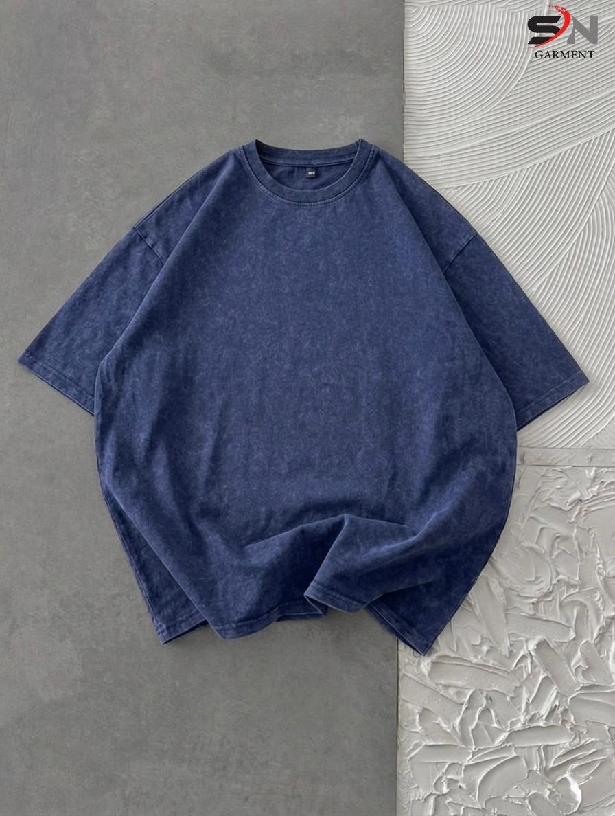 Acid Wash Drop Shoulder T-Shirt