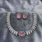 American Diamond Necklace Set