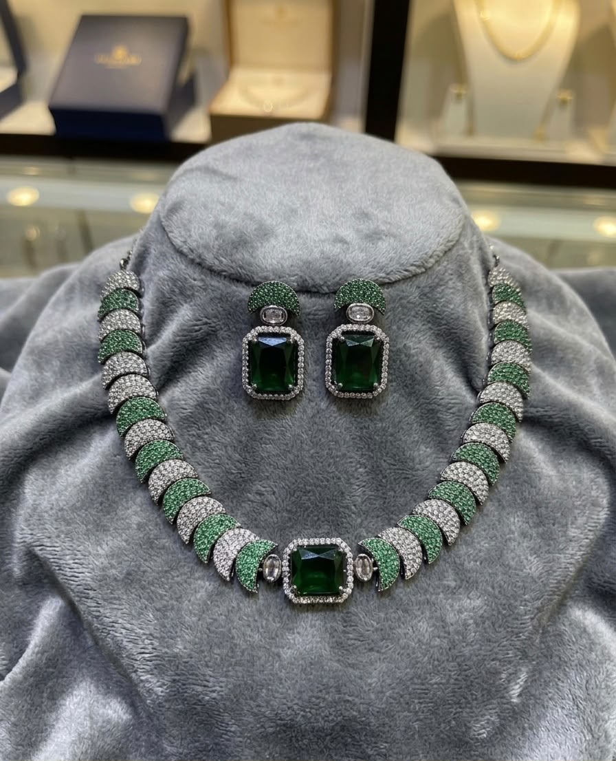 American Diamond Necklace Set