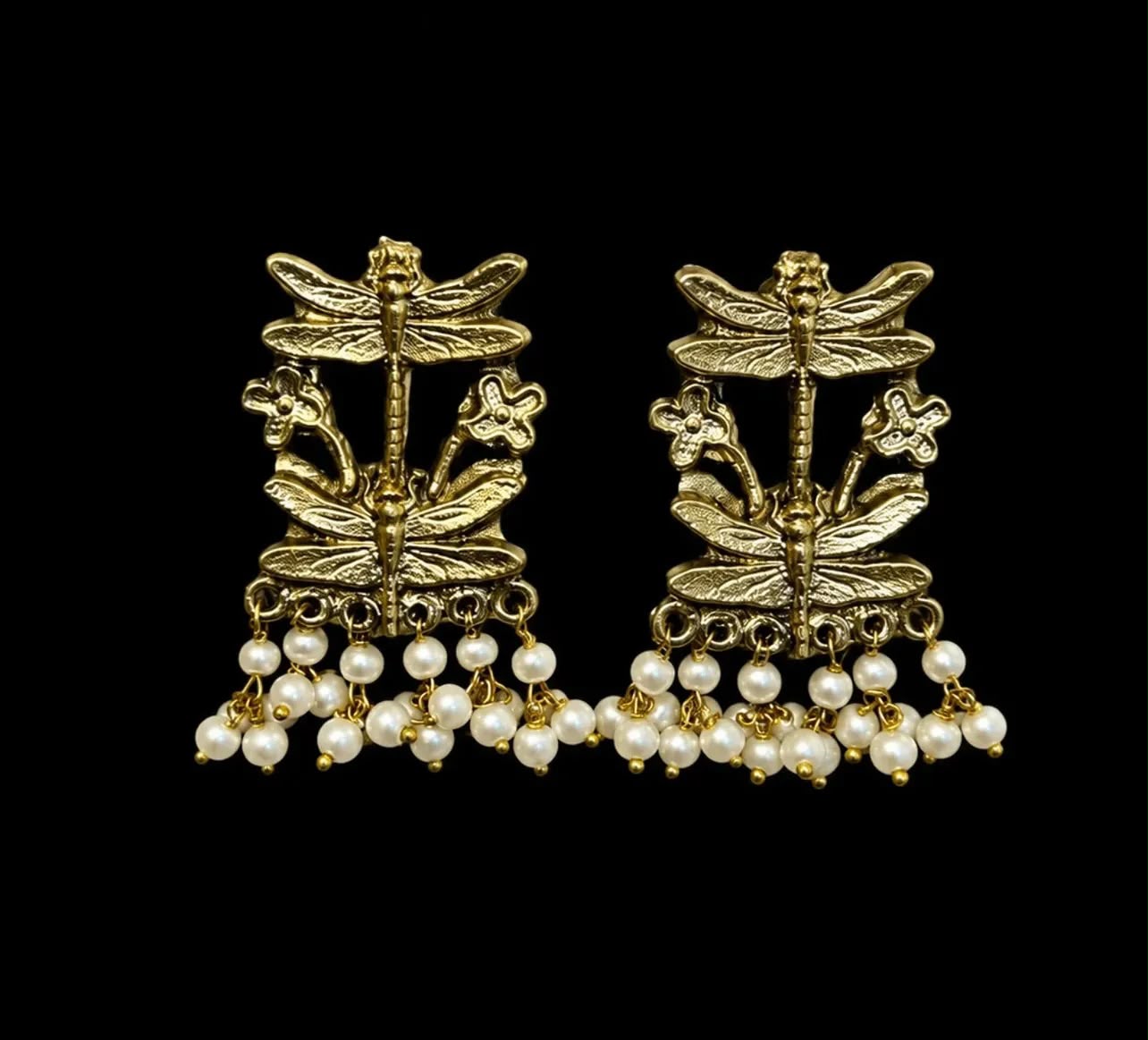 Antique Pearl Afghani Earrings