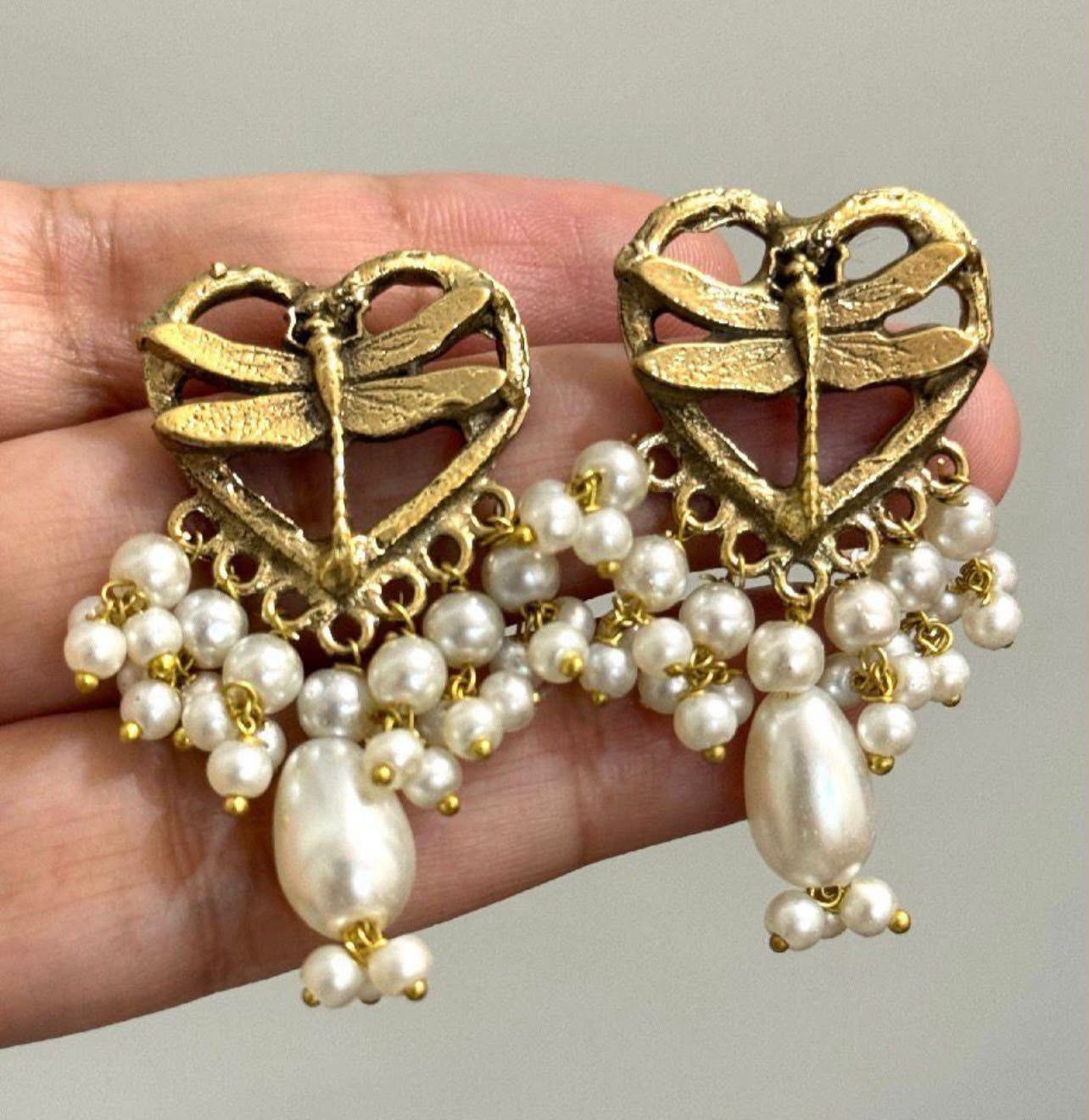 Antique Pearl Afghani Earrings