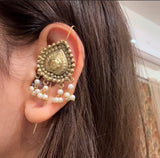 Antique Pearl Needle Earring