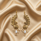 Antique Pearl Peacock Earrings