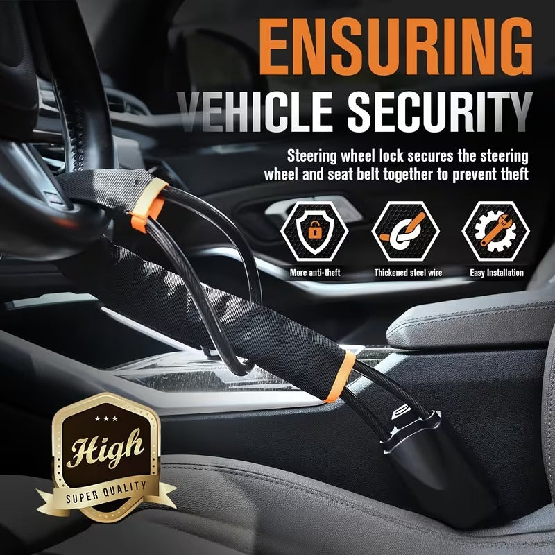 Steering Wheel Seat Belt Lock