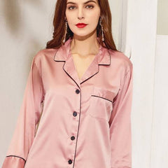 Baby Pink Viscose Silk-Night