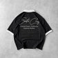 Back Printed Zip Polo Dropshoulder