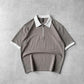 Back Printed Zip Polo Dropshoulder