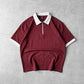Back Printed Zip Polo Dropshoulder