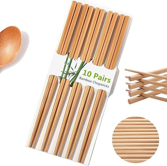 Pack of 10 Bamboo Chopsticks