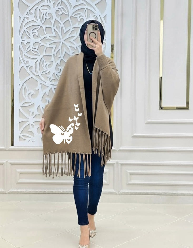 Bat-Wing Style Shawl